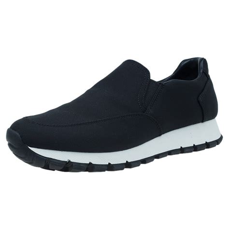 prada slip on sneakers women|prada leather sneakers women's.